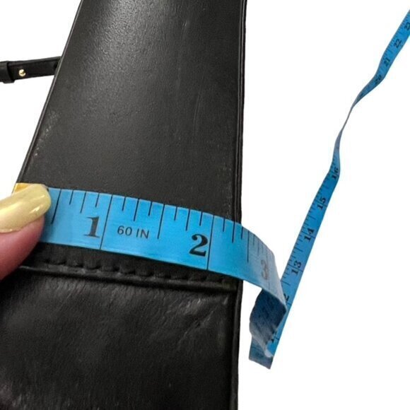 🎉SALE🎉 MICHAEL KORS Gloria Soft‎ Leather Black Crossbody Wide Strap Designer - Picture 6 of 11